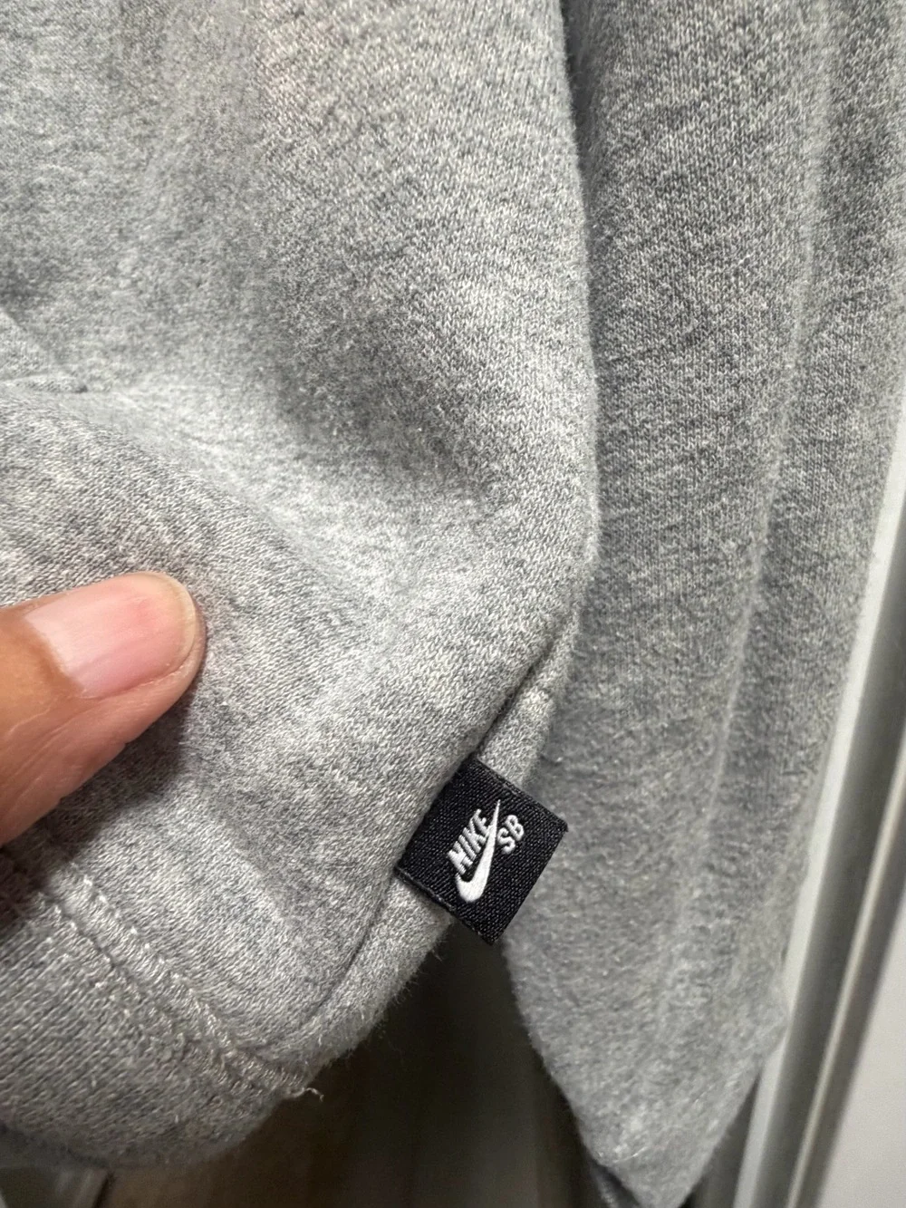 Nike SB Gray Sweatshirt (Hoodie) with Yellow Cherub Graphic